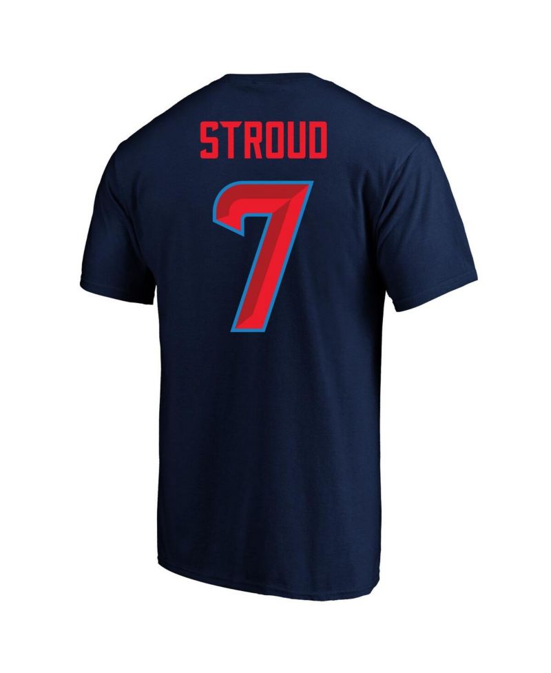 Men's C.J. Stroud Navy Houston Texans Big & Tall Player Name & Number T-Shirt