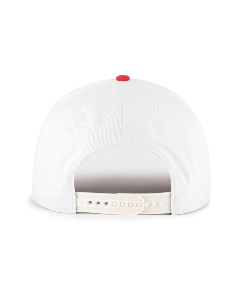 Men's '47 White/Red Boston Red Sox Enfield Hitch Adjustable Hat