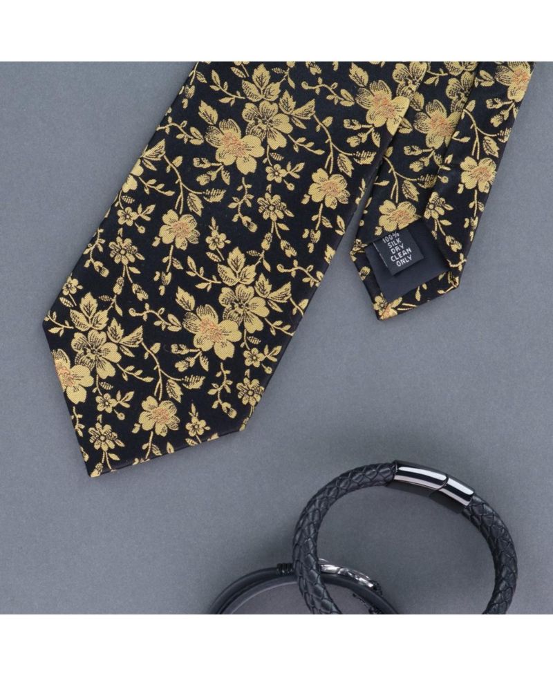Men's Midas Floral Novelty Silk Necktie