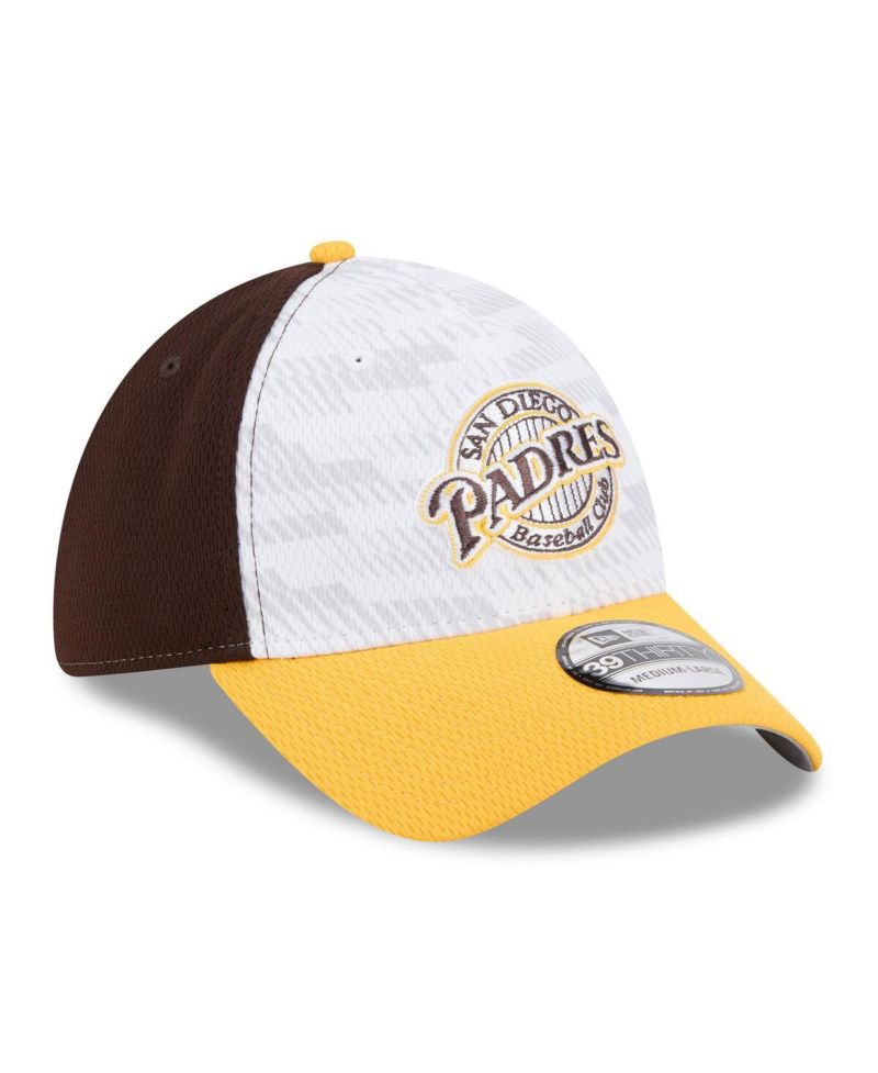 Men's Brown/Gold San Diego Padres 2025 MLB Clubhouse 39THIRTY Flex Hat
