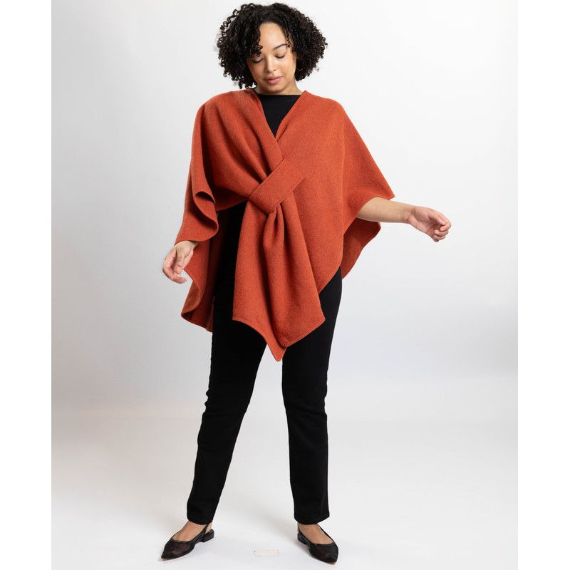 Women's Gloria Oversized V-Neck 3/4-Sleeve Poncho