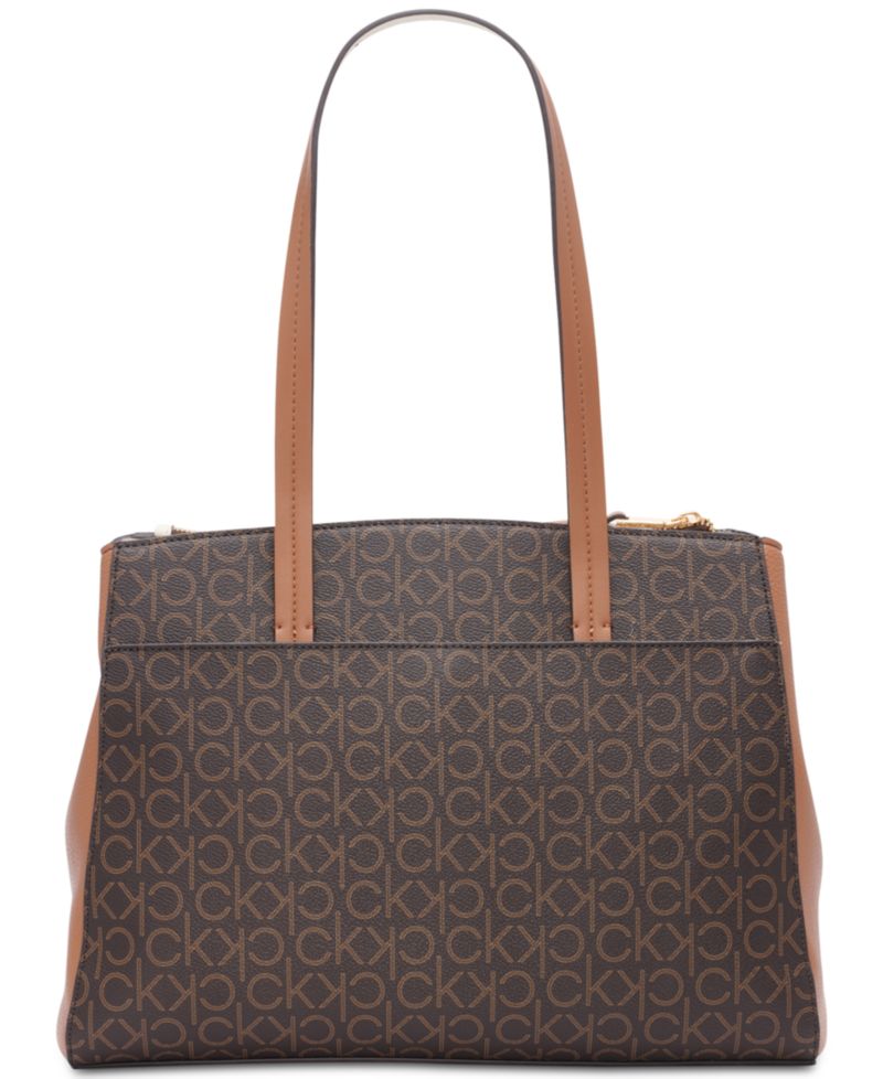 Hadley Signature Colorblocked Triple Compartment Tote