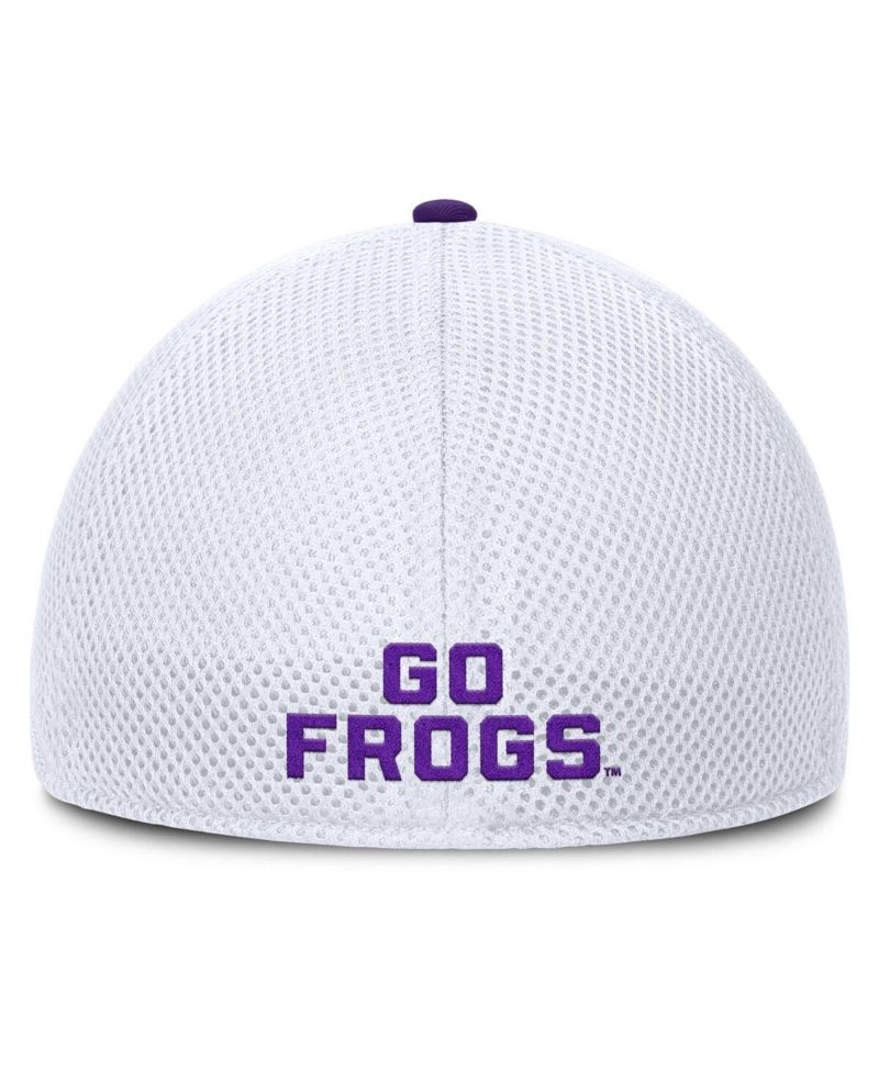 Men's Heather Gray/White TCU Horned Frogs Trigger Flex Hat
