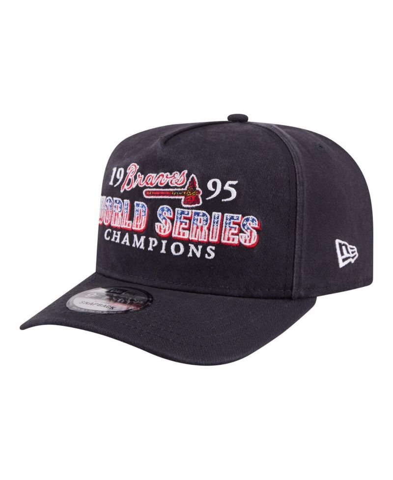 Men's Navy Atlanta Braves 1995 World Series Champions Historic 9FIFTY A-Frame Snapback Hat