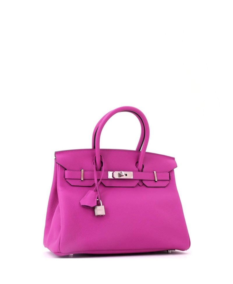 Birkin 30 Handbag Pink Togo with Palladium Hardware
