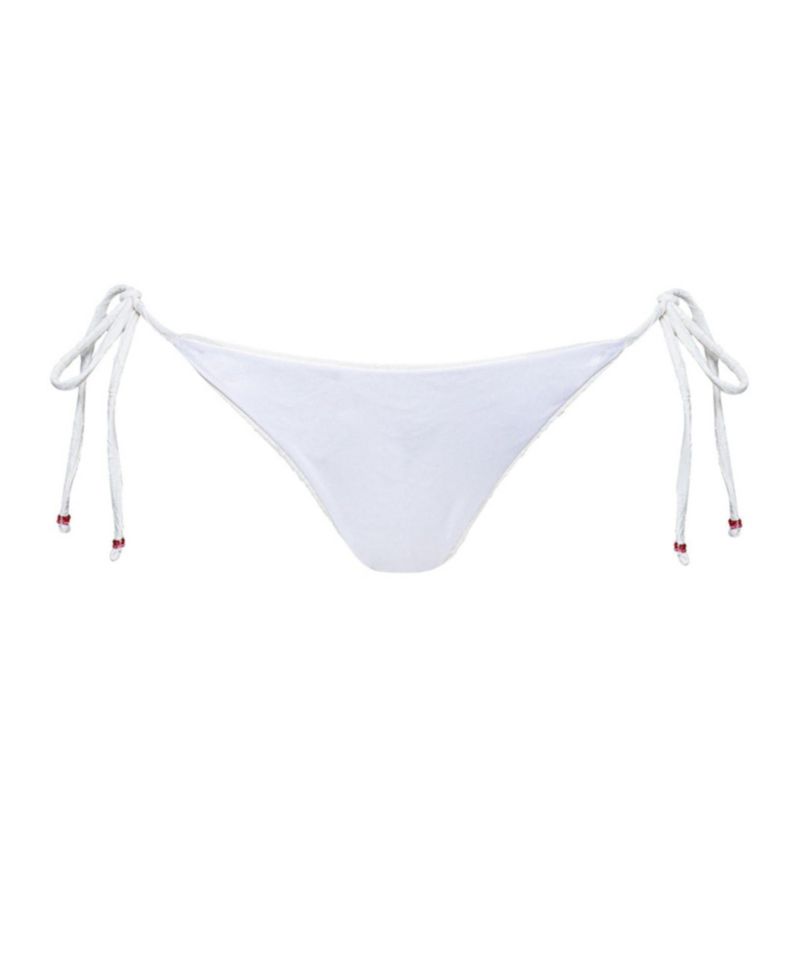 Women's White Whisper Shining Bikini Bottom
