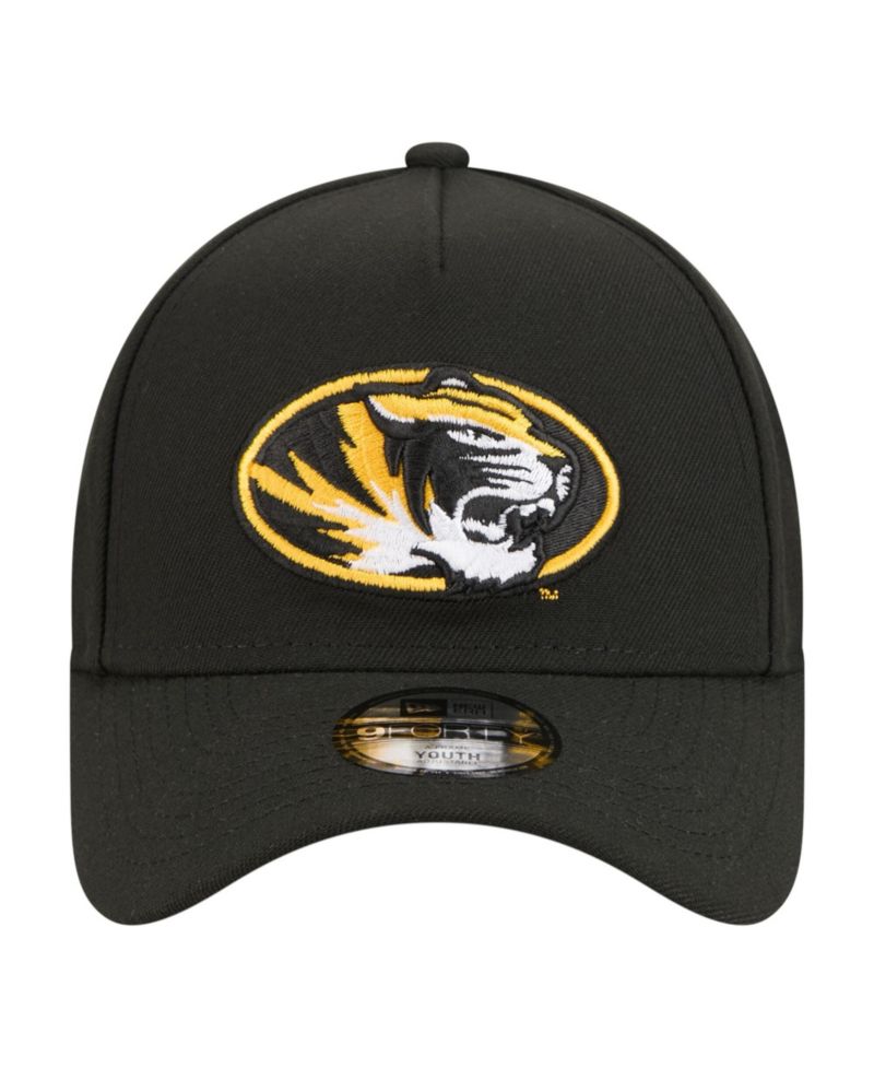 Big Boys and Girls Black Missouri Tigers 9FORTY A-Frame Adjustable Hat