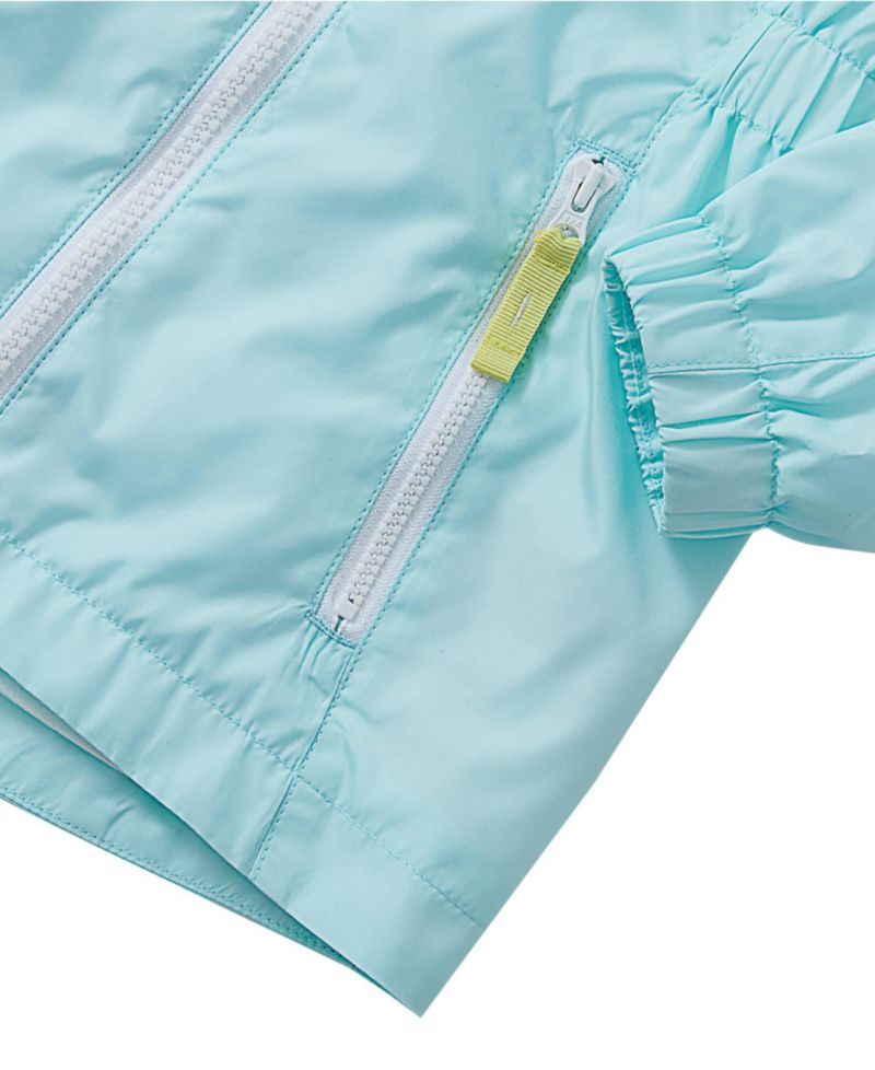 Girls Hooded Water Resistant Rain Jacket
