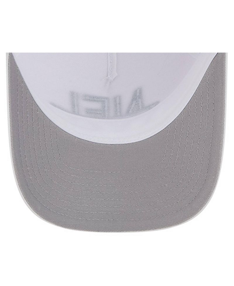 Men's White Philadelphia Eagles NFL 9FORTY A-Frame M-Crown Adjustable Trucker Hat