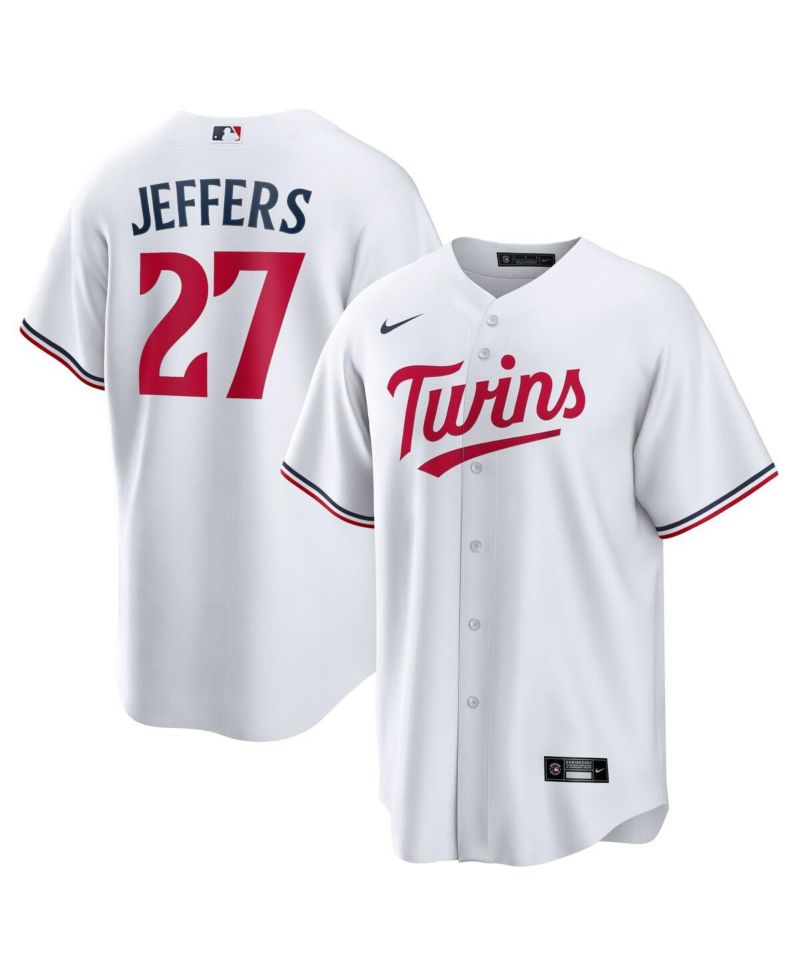 Men's Ryan Jeffers White Minnesota Twins Home Replica Player Jersey