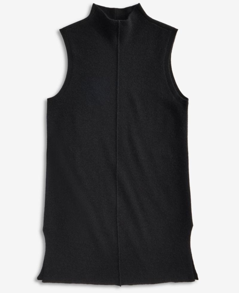 Women's 100% Cashmere Funnel-Neck Sleeveless Sweater
