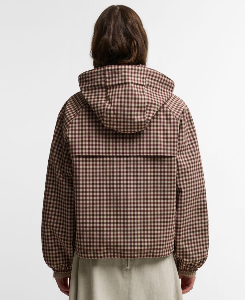 Women's Audrey Gingham Hooded Raincoat
