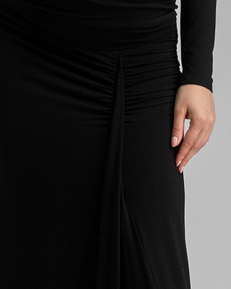 Maternity Ruched Bamboo Jersey Stretch Nike Skirt