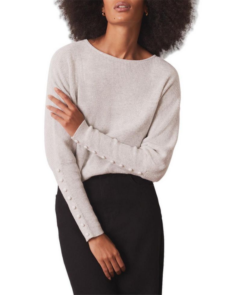 Women's Lace Detail Batwing Jumper