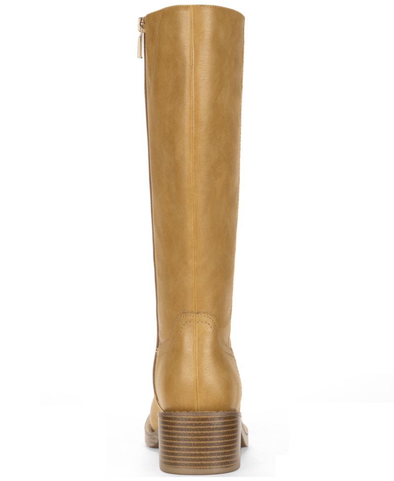 Women's Warblerr Square Toe Tall Boots, Created for Macy's, Regular & Wide Calf