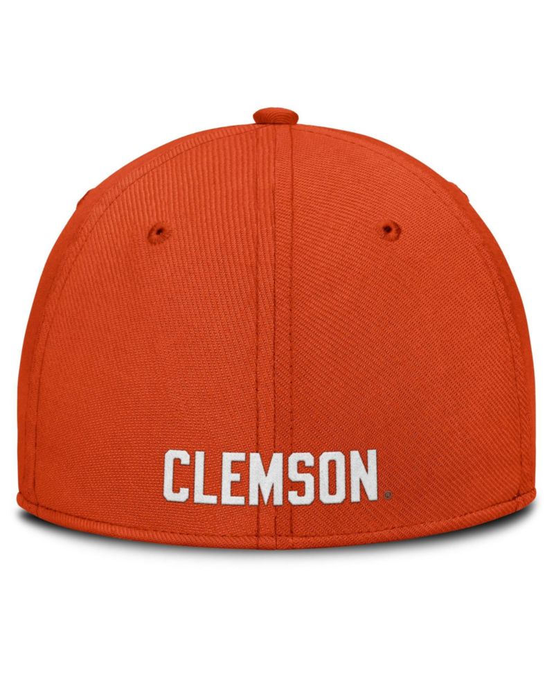 Men's Orange Clemson Tigers Rise SwooshFlex Dri-FIT Hat