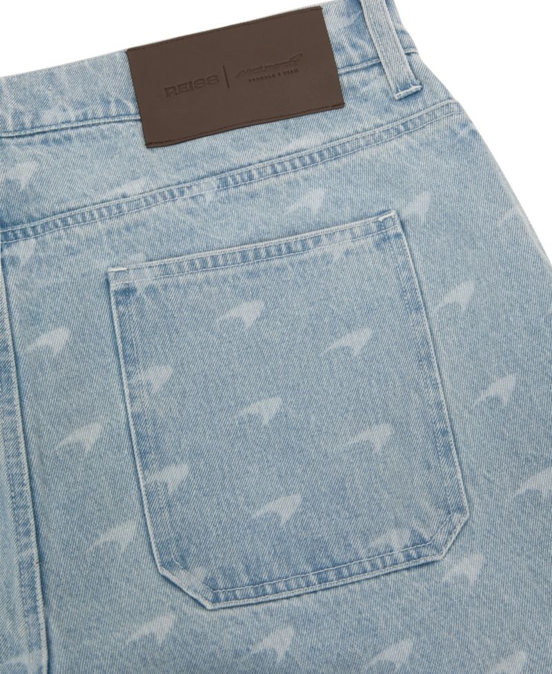 Men's Parsec Relaxed-Fit McLaren Racing Speed mark Print Jeans