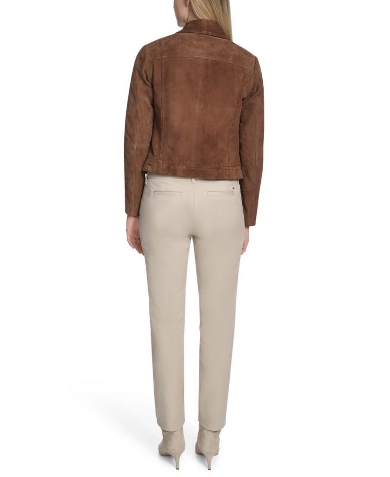 Women's Zip Front Suede Jacket