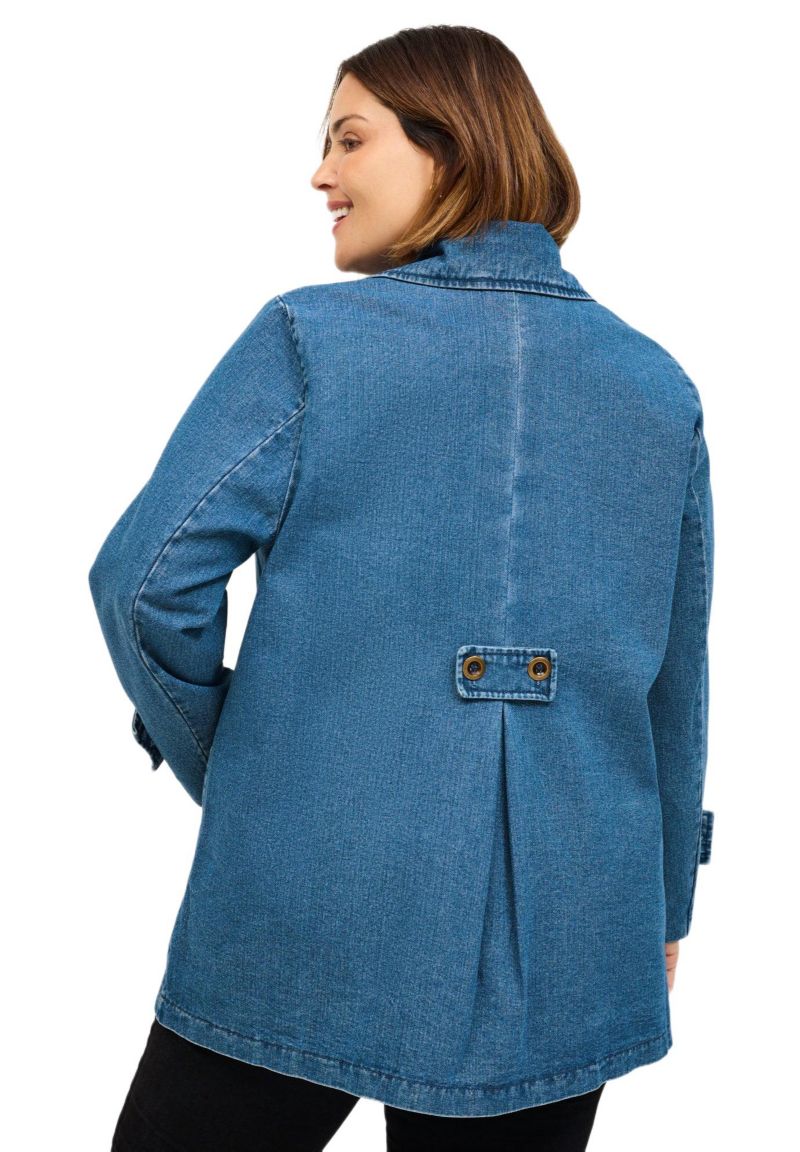 Women's Button Front A-Line Jacket