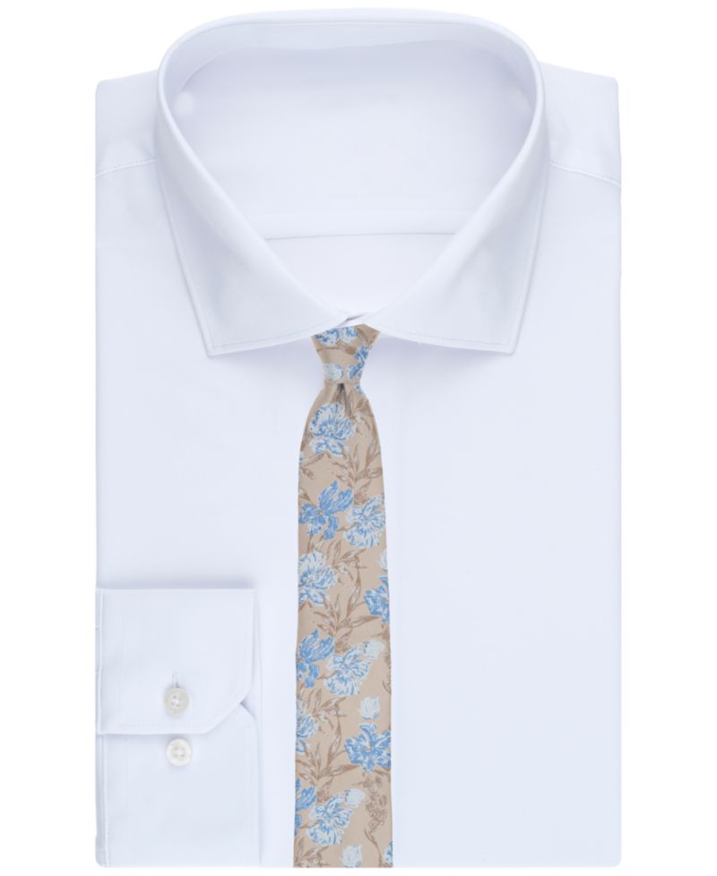 Men's Brolin Floral Skinny Tie