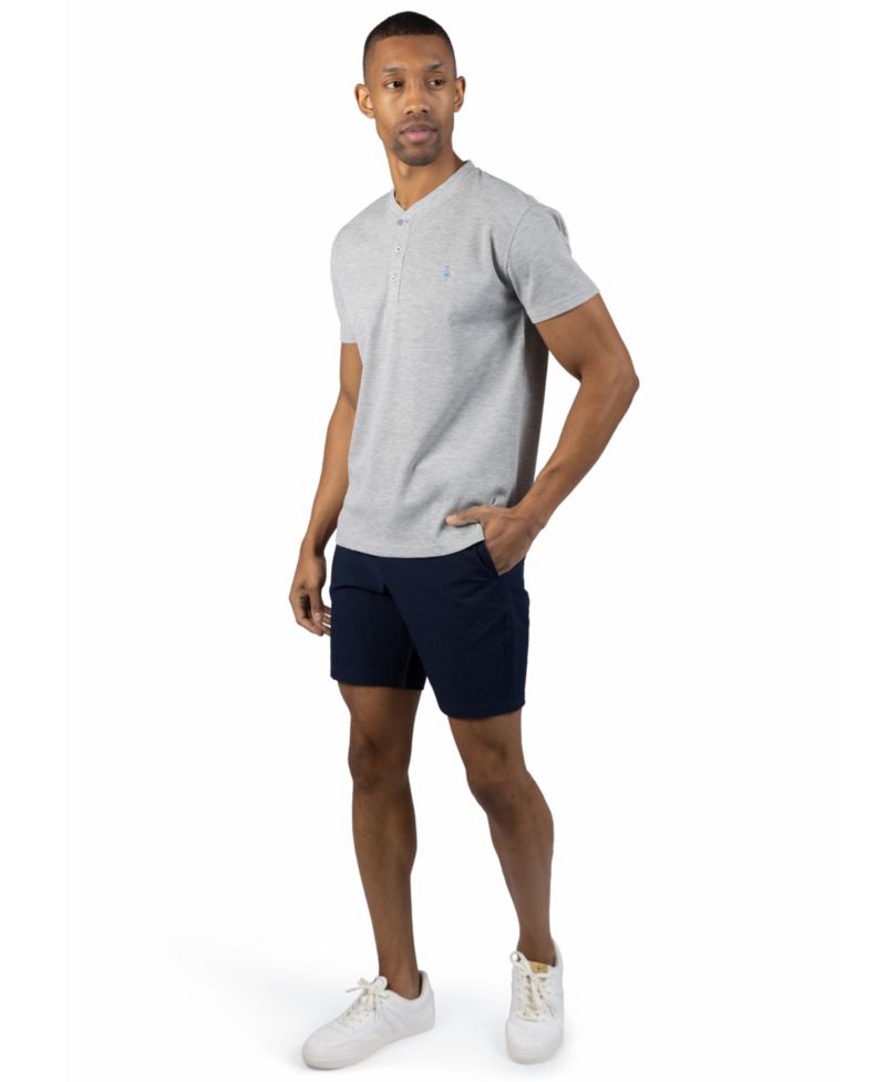 Men's Crew Neck Henley T-Shirt