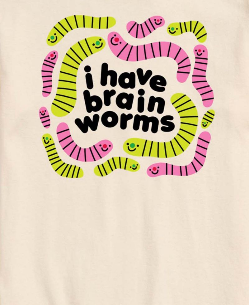 Men's Have Brain Worms Short-Sleeve Graphic T-Shirt