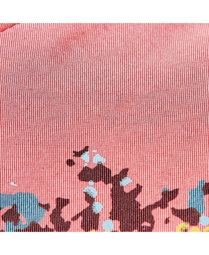 Women's Paris Pink Printed Silk Sleeveless Mini Dress