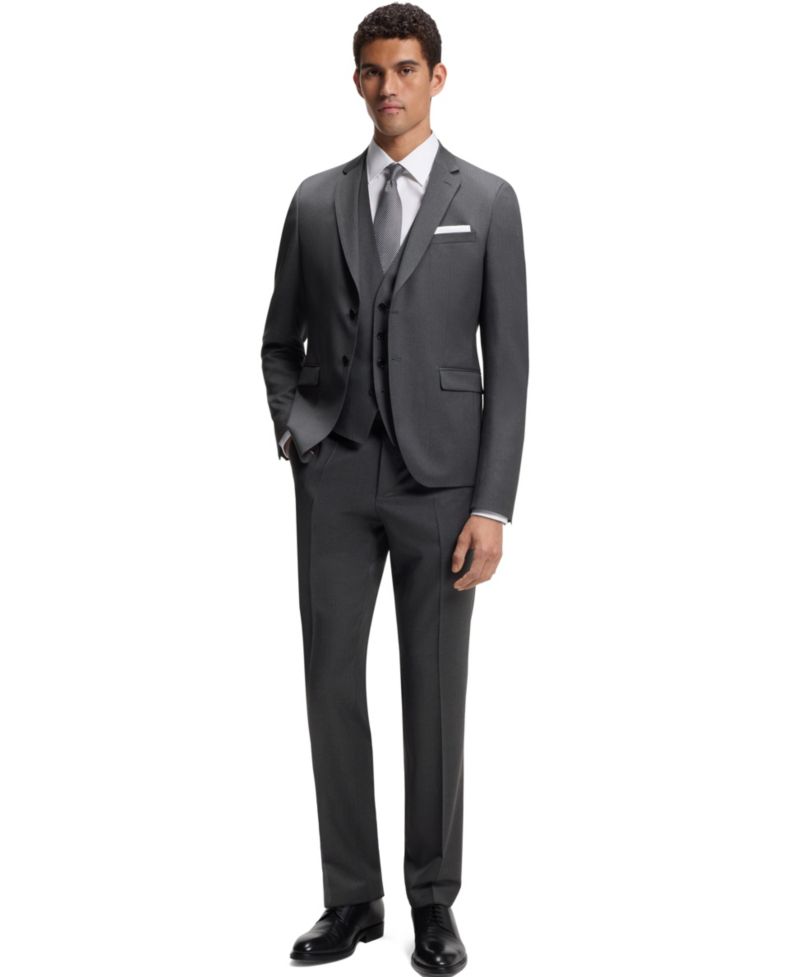 Men's Wool Serge Slim-Fit Vest