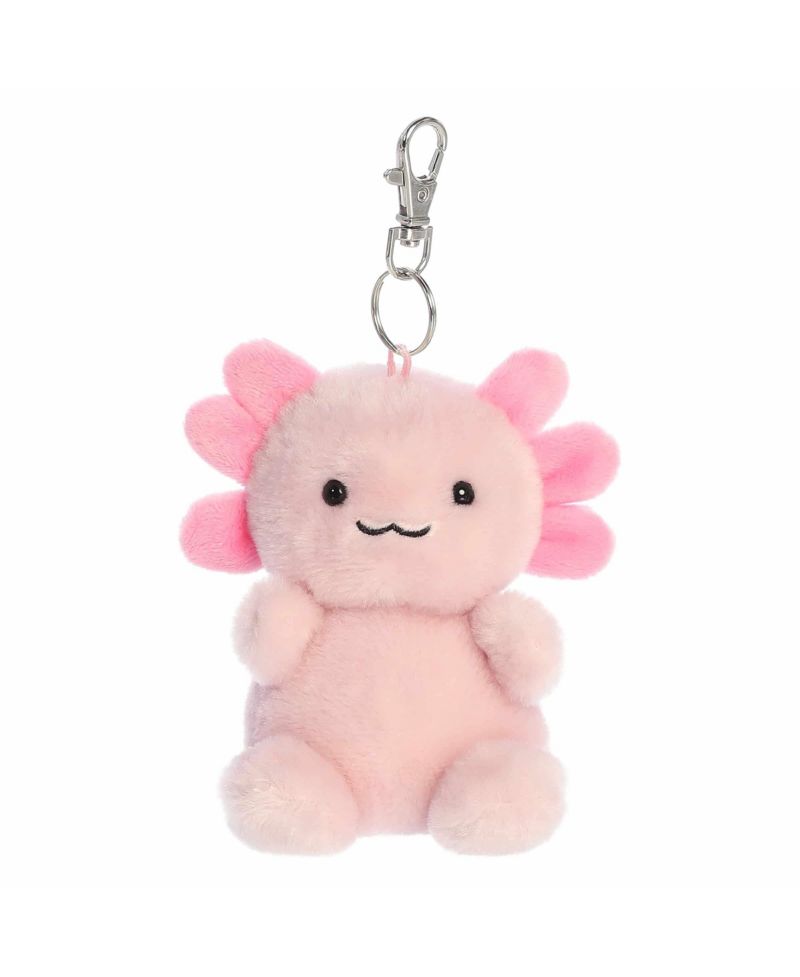 Mini Ax Axolotl Palm Pals Adorable Clip-On Pink 4