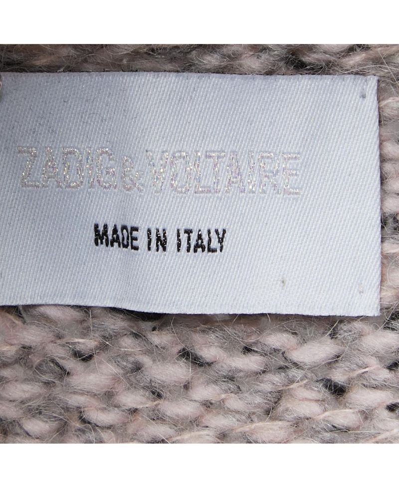 Women's Pre-Owned Zadig and Voltaire Grey Knit Open Front Cardigan