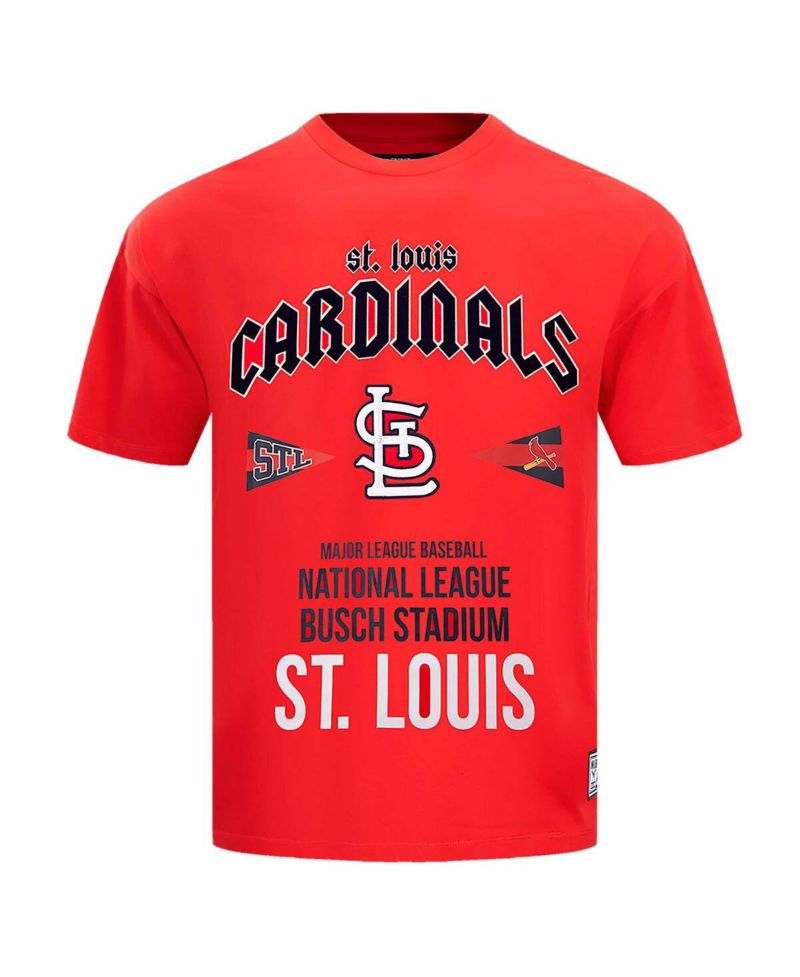 Men's Red St. Louis Cardinals Oversized City Tour T-Shirt