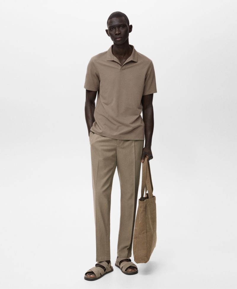 Men's Cotton Tapered Crop Pants