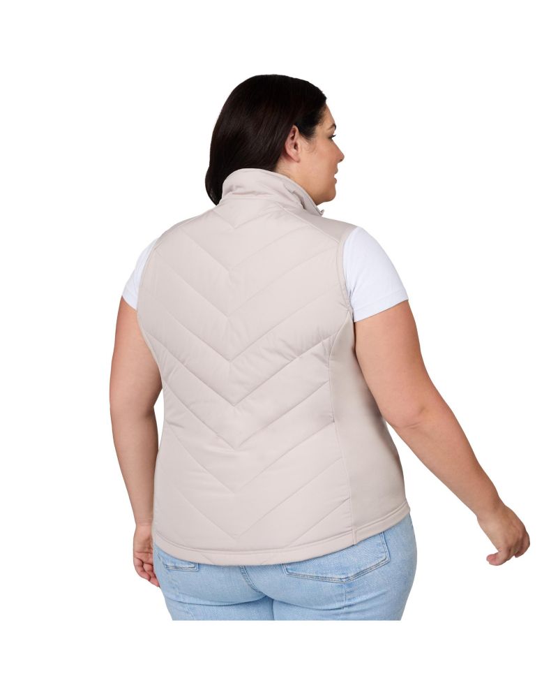 Plus Size Quilted Hybrid Vest