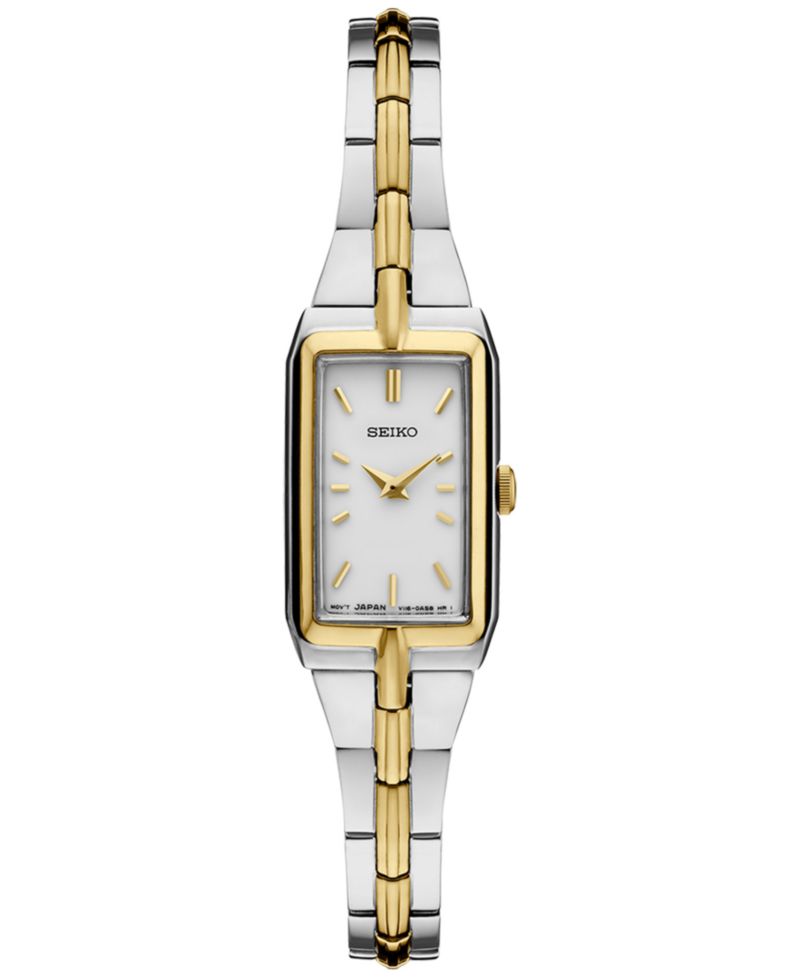 Women's Essentials Two Tone Stainless Steel Bracelet Watch 15mm