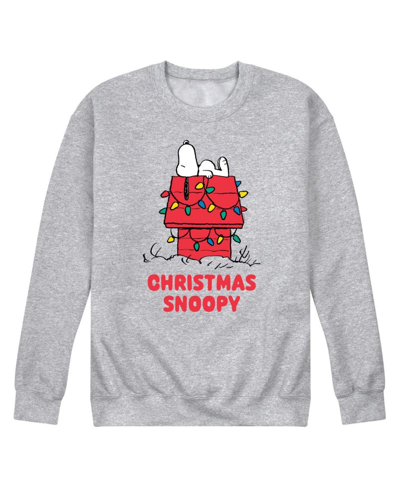 Men's Peanuts Christmas Snoopy Long Sleeve Fleece