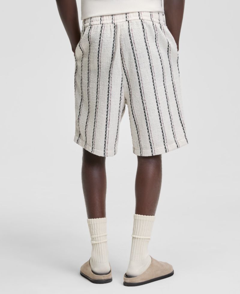 Men's Striped Relaxed 9" Pull-On Shorts