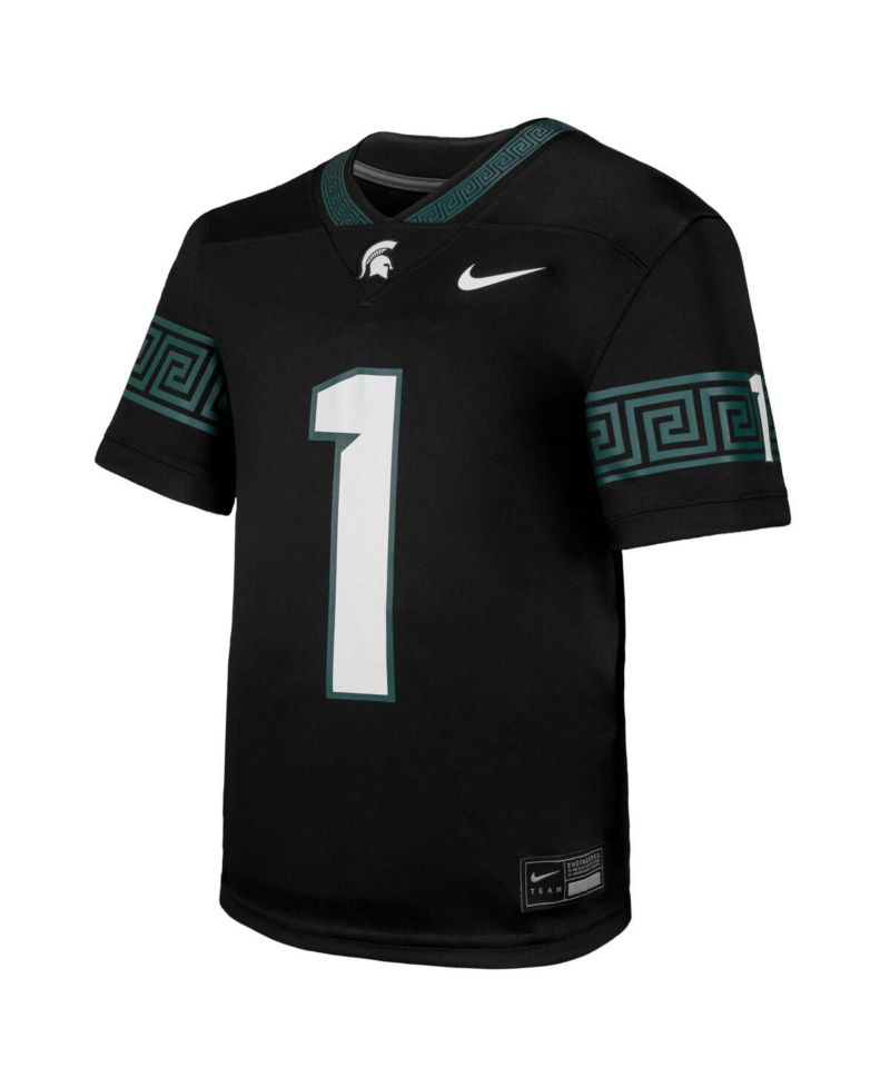 Big Boys and Girls 1 Black Michigan State Spartans Untouchable Replica Game Jersey