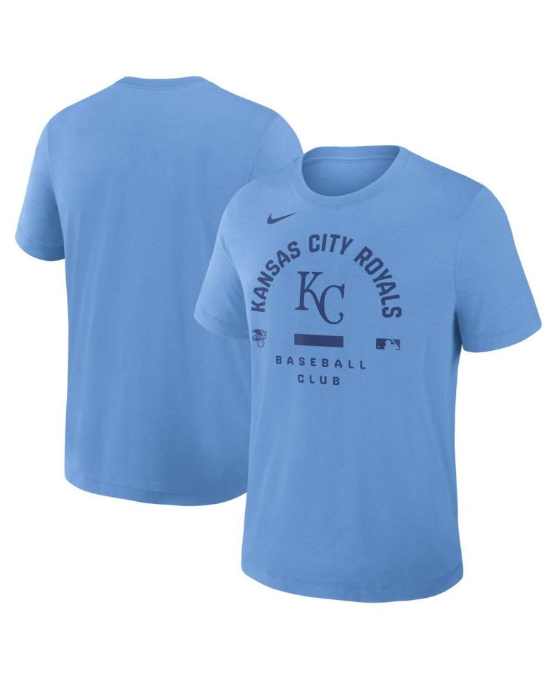 Men's Light Blue Kansas City Royals Authentic Collection Early Work Tri-Blend Dri-FIT T-Shirt