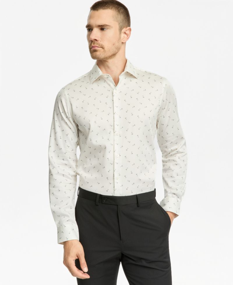 Men's Slim-Fit Martini Dress Shirt