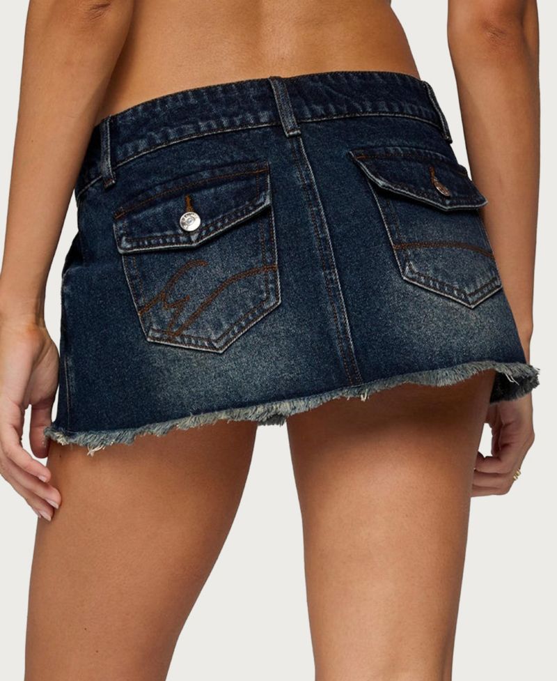 Women's Adania Low-Rise Mini Denim Skort