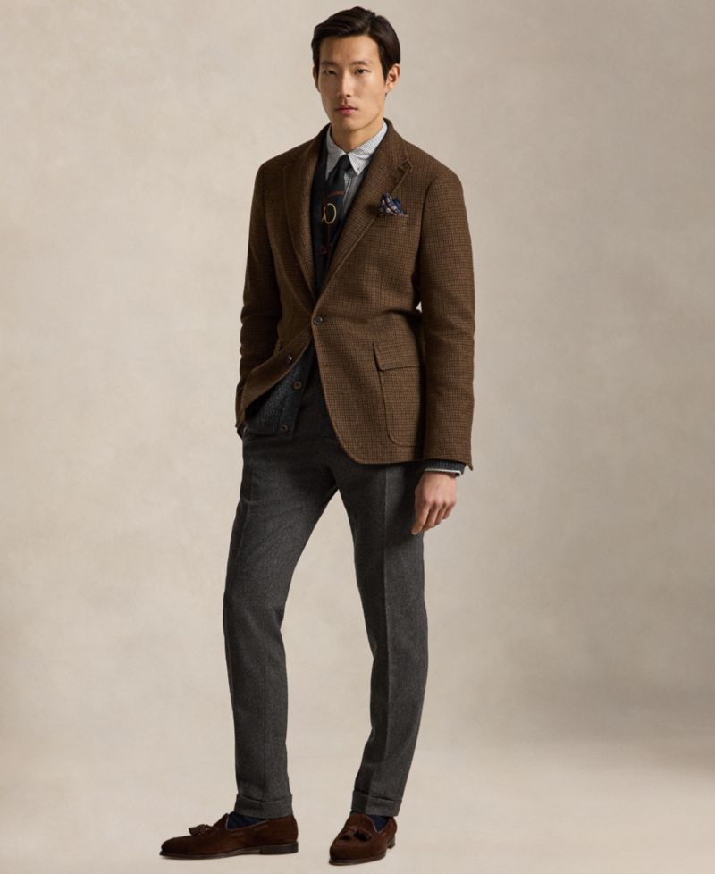 Men's Modern-Fit Plaid Wool-Blend Sport Coat