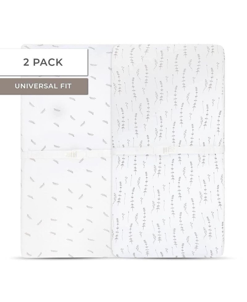 Baby Changing Pad Cover - Cradle Sheet 100% Combed Jersey Cotton