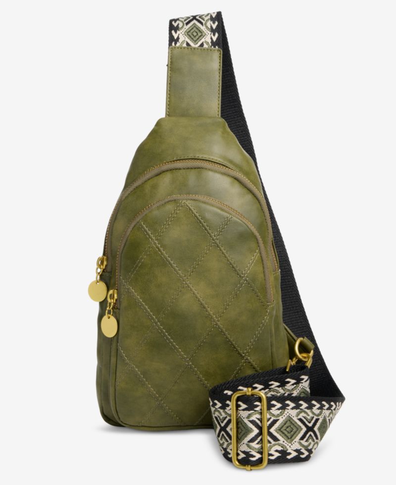 Diamond Quilted Sling Bag