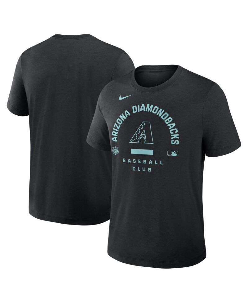 Men's Black Arizona Diamondbacks Authentic Collection Early Work Tri-Blend Dri-FIT T-Shirt