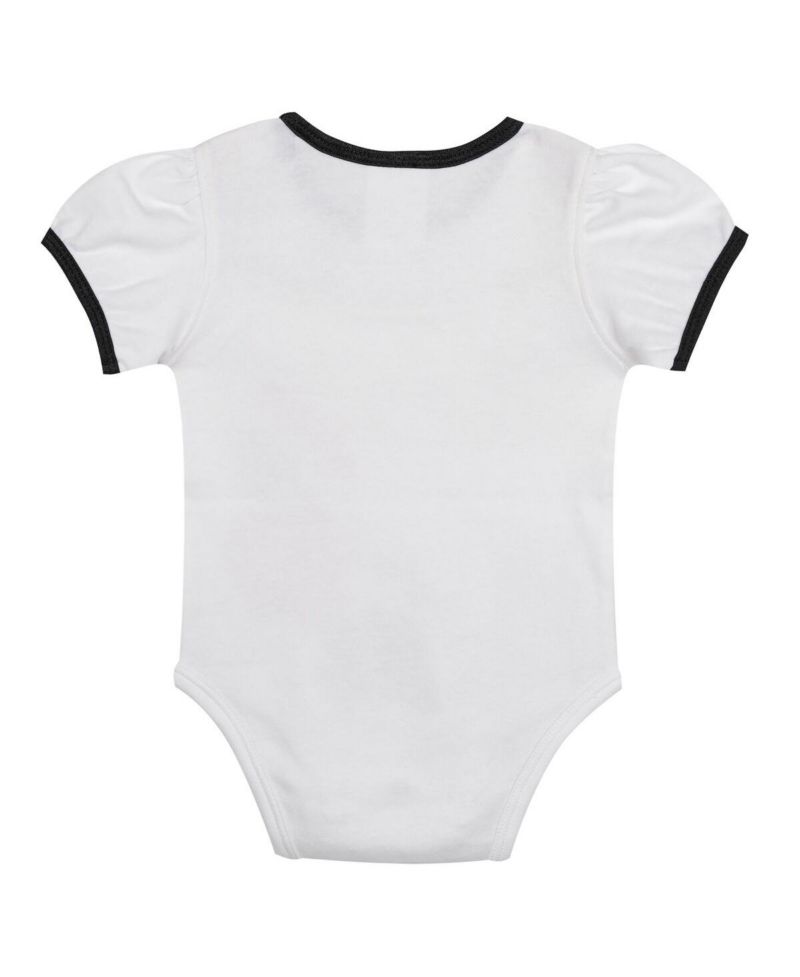 Baby Boys and Girls 3-Piece White/Black Pittsburgh Pirates Sweet Catcher Bodysuit, Headband and Skirt Set