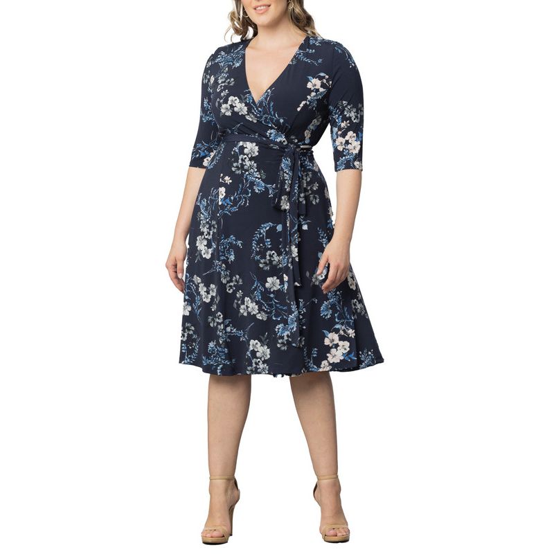 Plus Size Signature Print Wrap Dress.