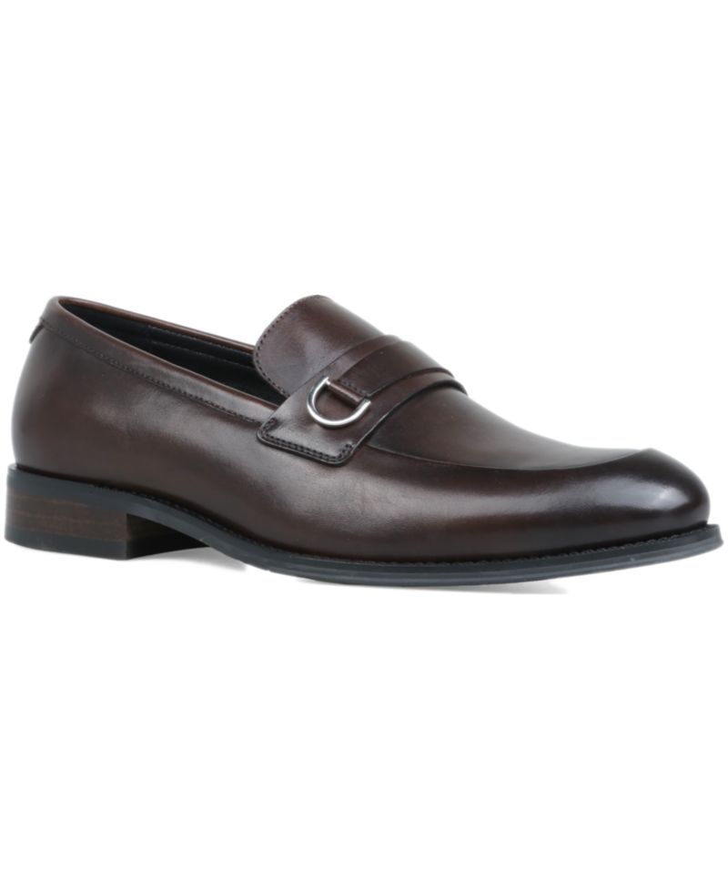 Men's Genuine Leather Slip-On Buckle Loafers