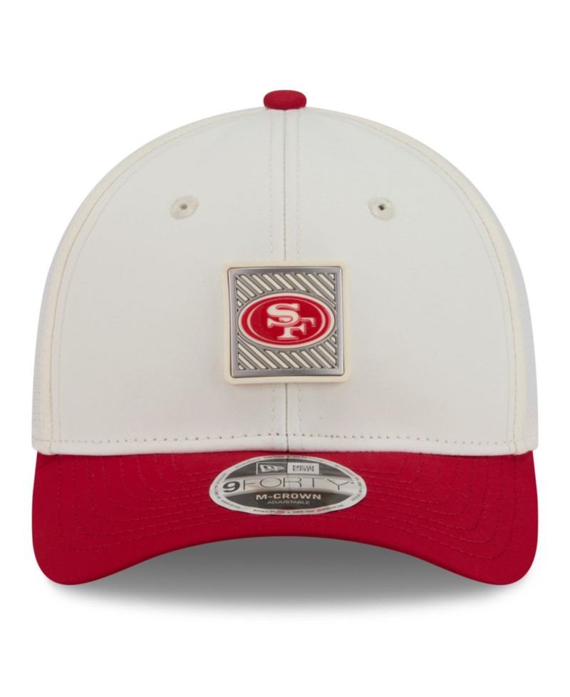 Big Boys and Girls Cream/Scarlet San Francisco 49ers 2026 Training Camp 9FORTY M-Crown Adjustable Hat