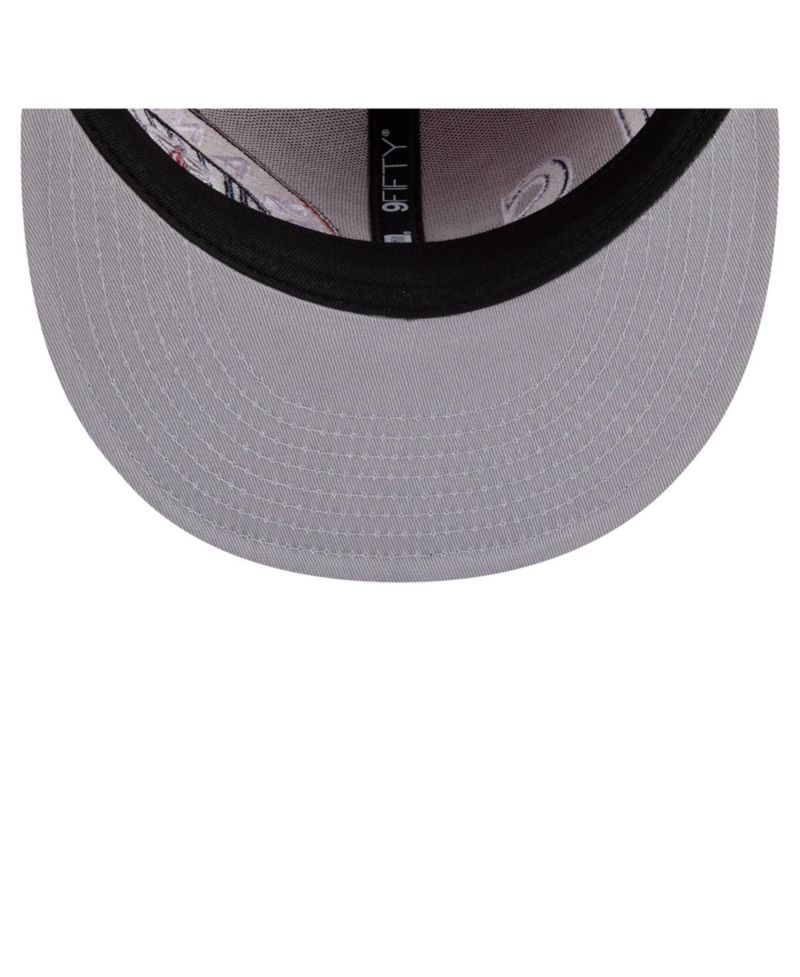 Men's Red/Navy Los Angeles Angels Stretched Two-Tone 9FIFTY Adjustable Hat