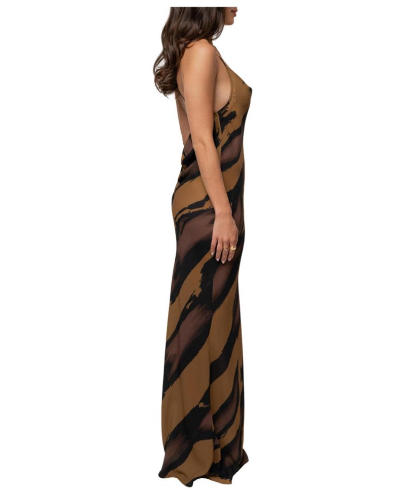 Women's Dusk Infinite Journey Maxi Dress, Open-Back, Cowl-Neck